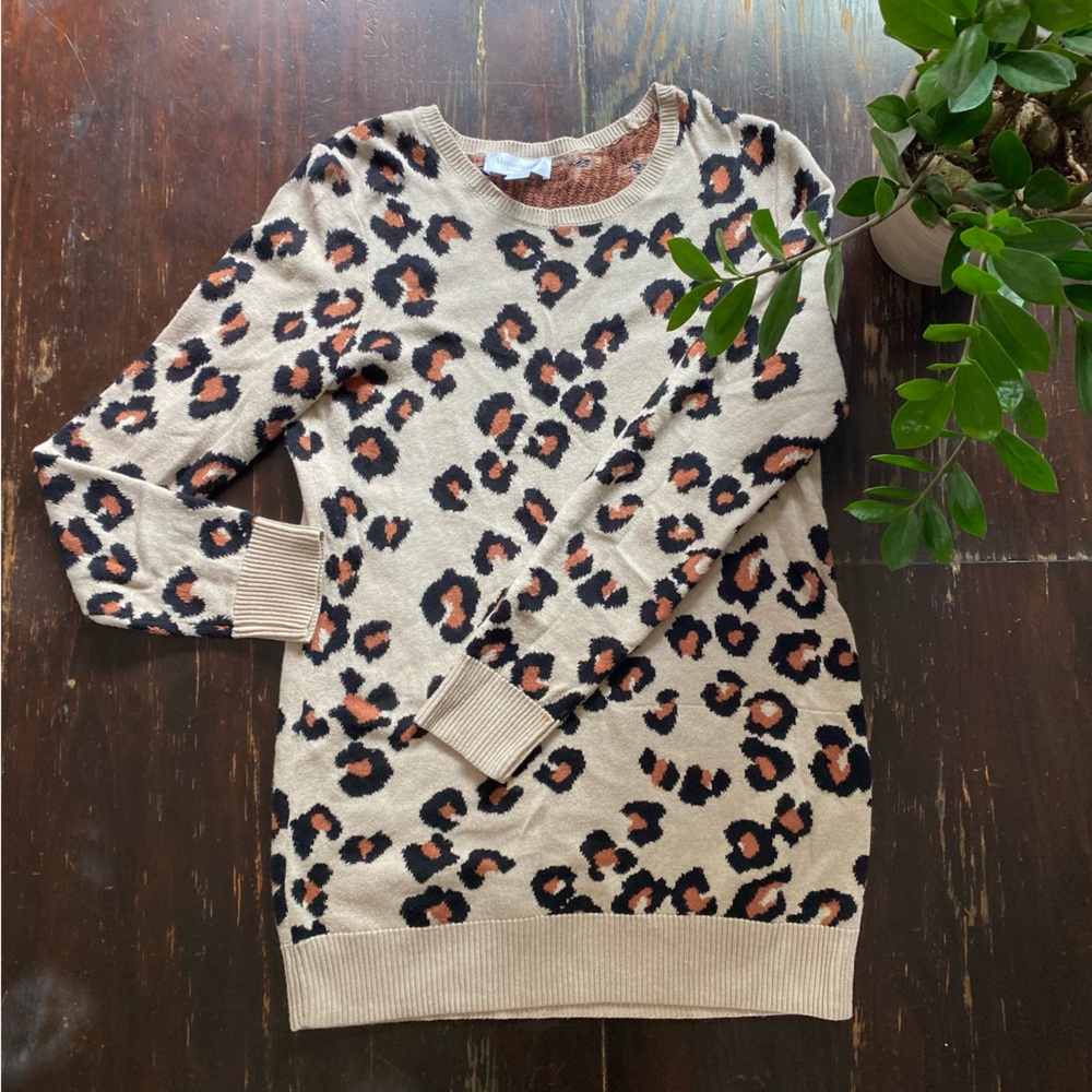 Motherhood Maternity Leopard Print Sweater